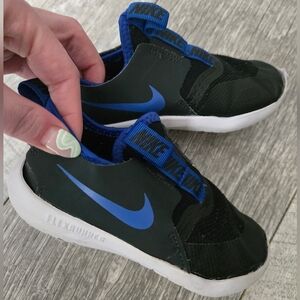 Nike Kids Flex Runner Black/Blue Shoes